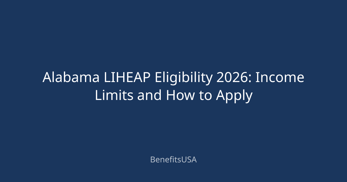 Alabama LIHEAP Eligibility 2026: Income Limits and How to Apply ...