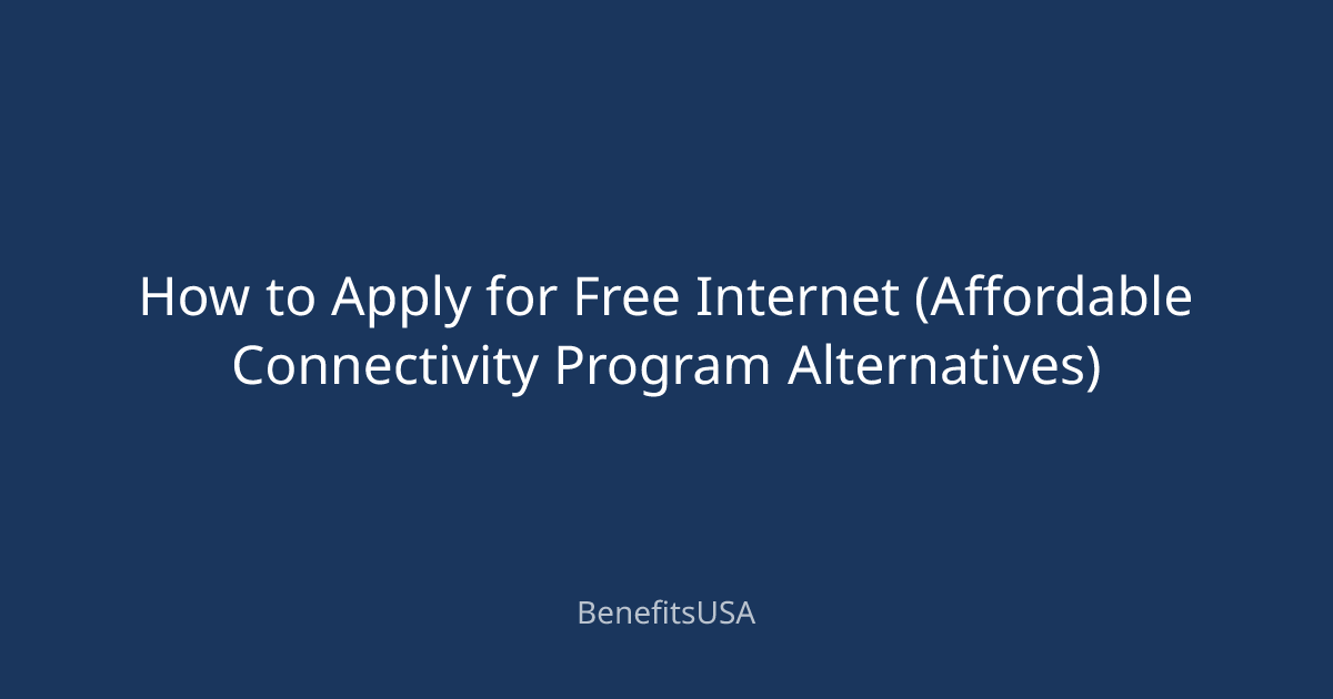 How to Apply for Free Internet (Affordable Connectivity Program ...
