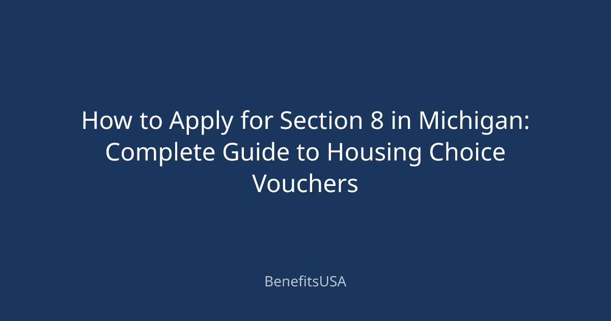Photo inspiration: How To Apply For Section 8 In Michigan Complete Guide Photo Inspiration