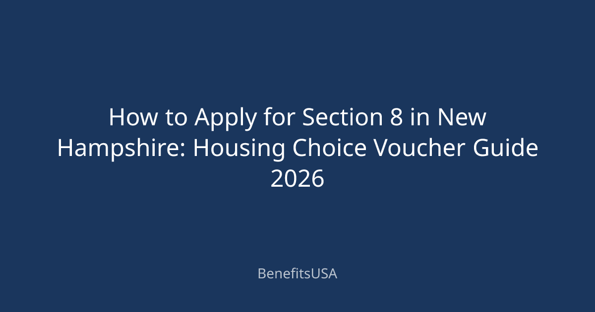 How to Apply for Section 8 in New Hampshire: Housing Choice Voucher ...