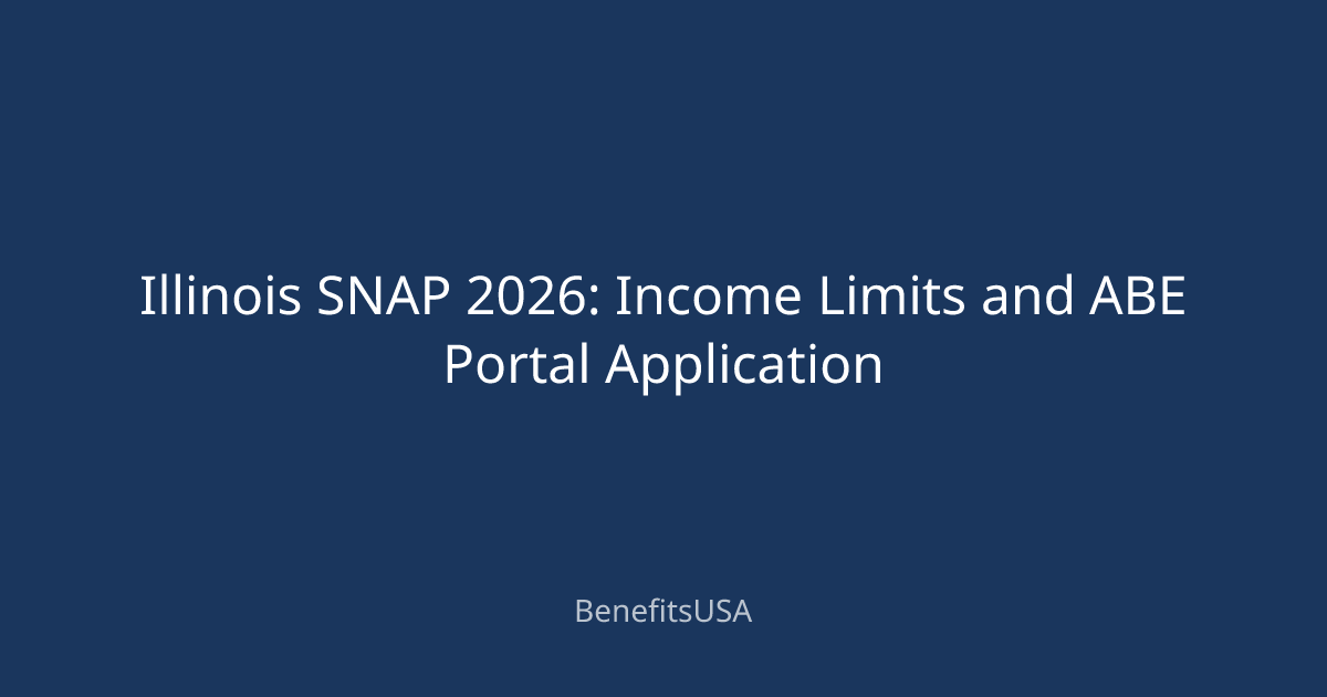 Illinois SNAP 2026: Income Limits and ABE Portal Application ...