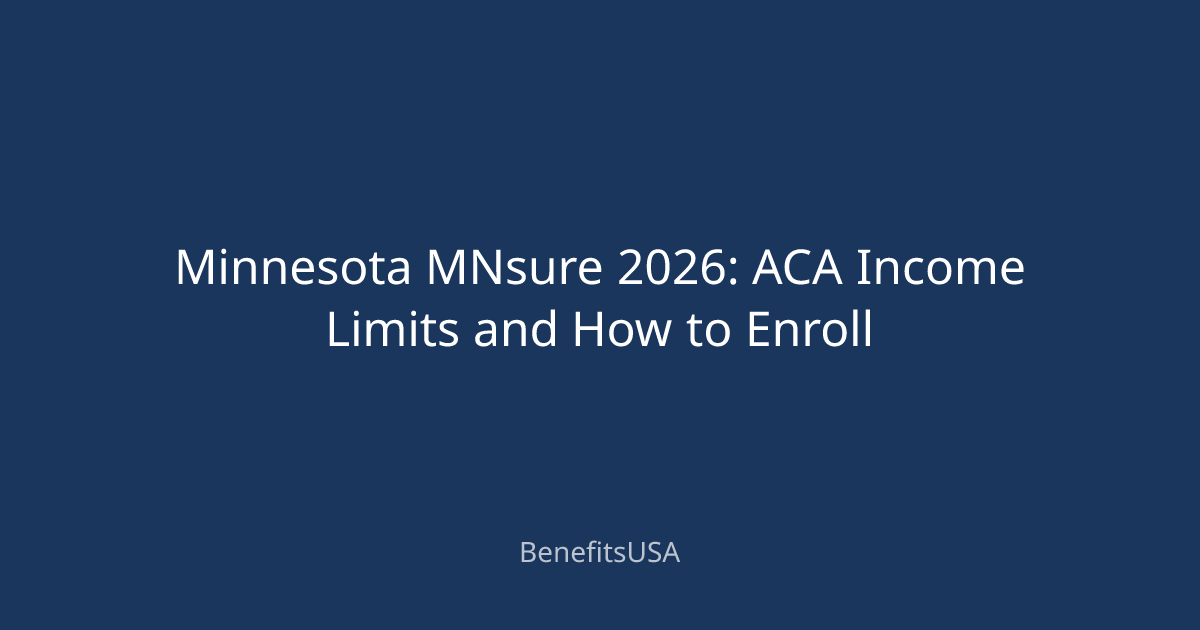 Minnesota MNsure 2026: ACA Income Limits and How to Enroll ...