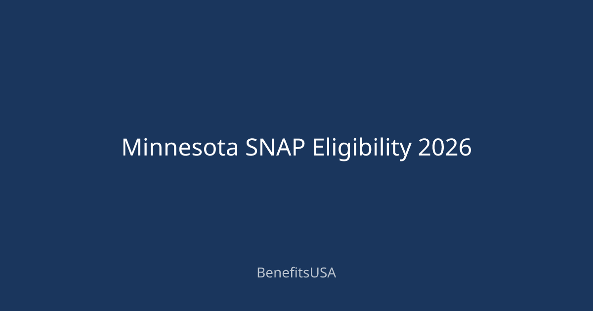 Minnesota SNAP Eligibility 2026 | BenefitsUSA Blog
