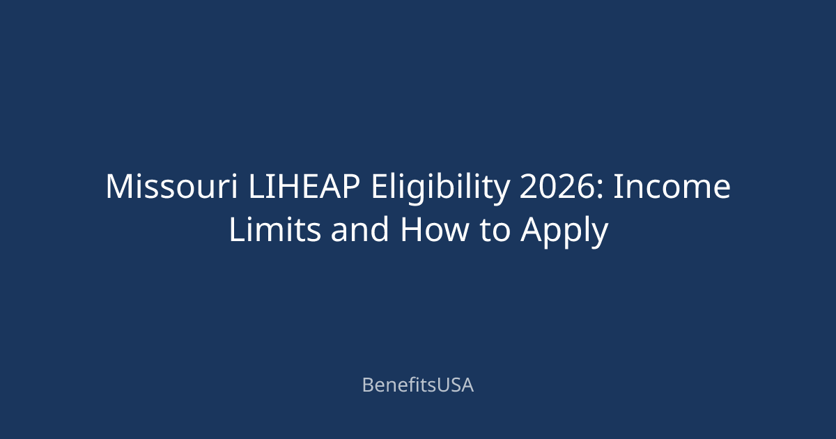 Missouri LIHEAP Eligibility 2026: Income Limits and How to Apply ...