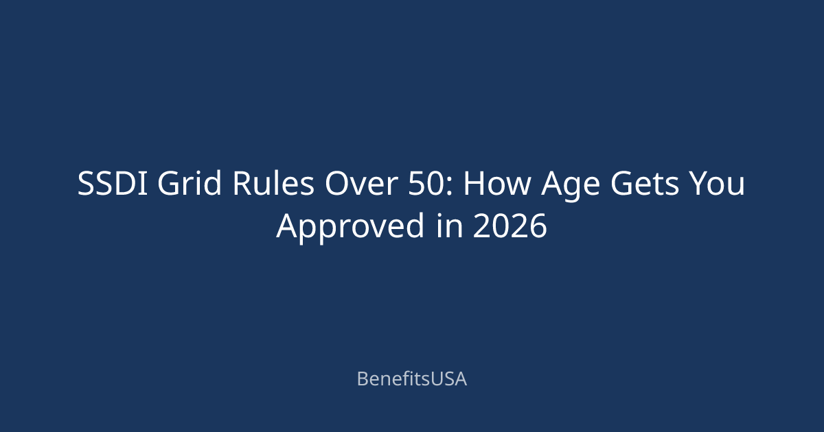 SSDI Grid Rules Over 50: How Age Gets You Approved in 2026 ...