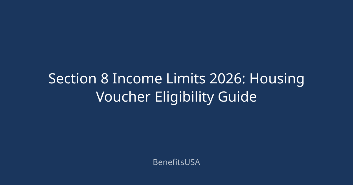 Section 8 Income Limits 2026: Housing Voucher Eligibility Guide ...