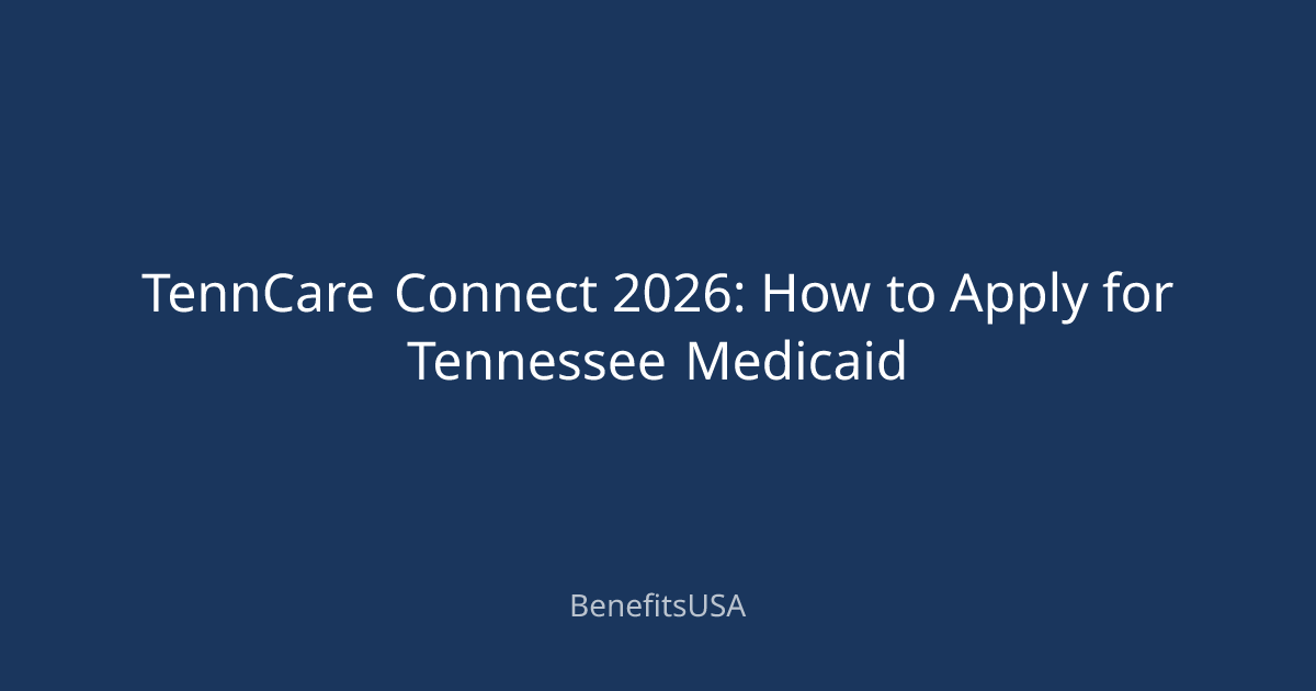 TennCare Connect 2026: How to Apply for Tennessee Medicaid ...