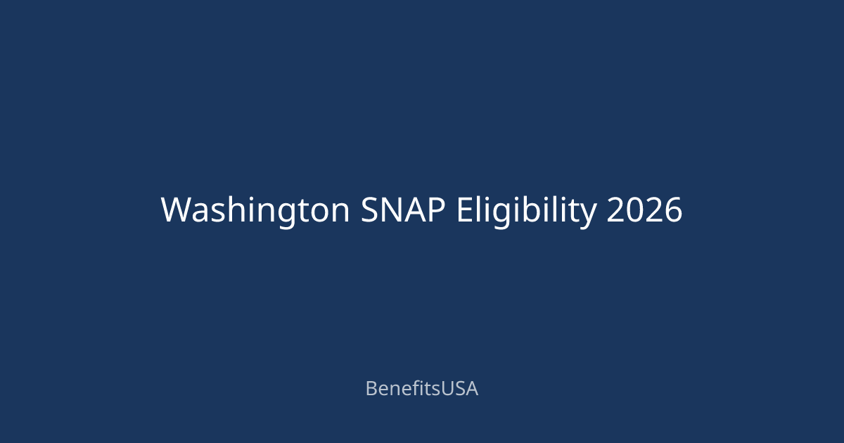 Curated visual reference: Visual Reference: Washington Snap Eligibility 2026