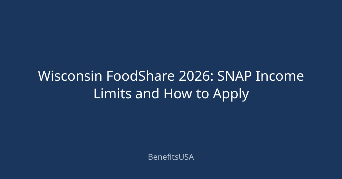 Wisconsin FoodShare 2026: SNAP Income Limits and How to Apply ...
